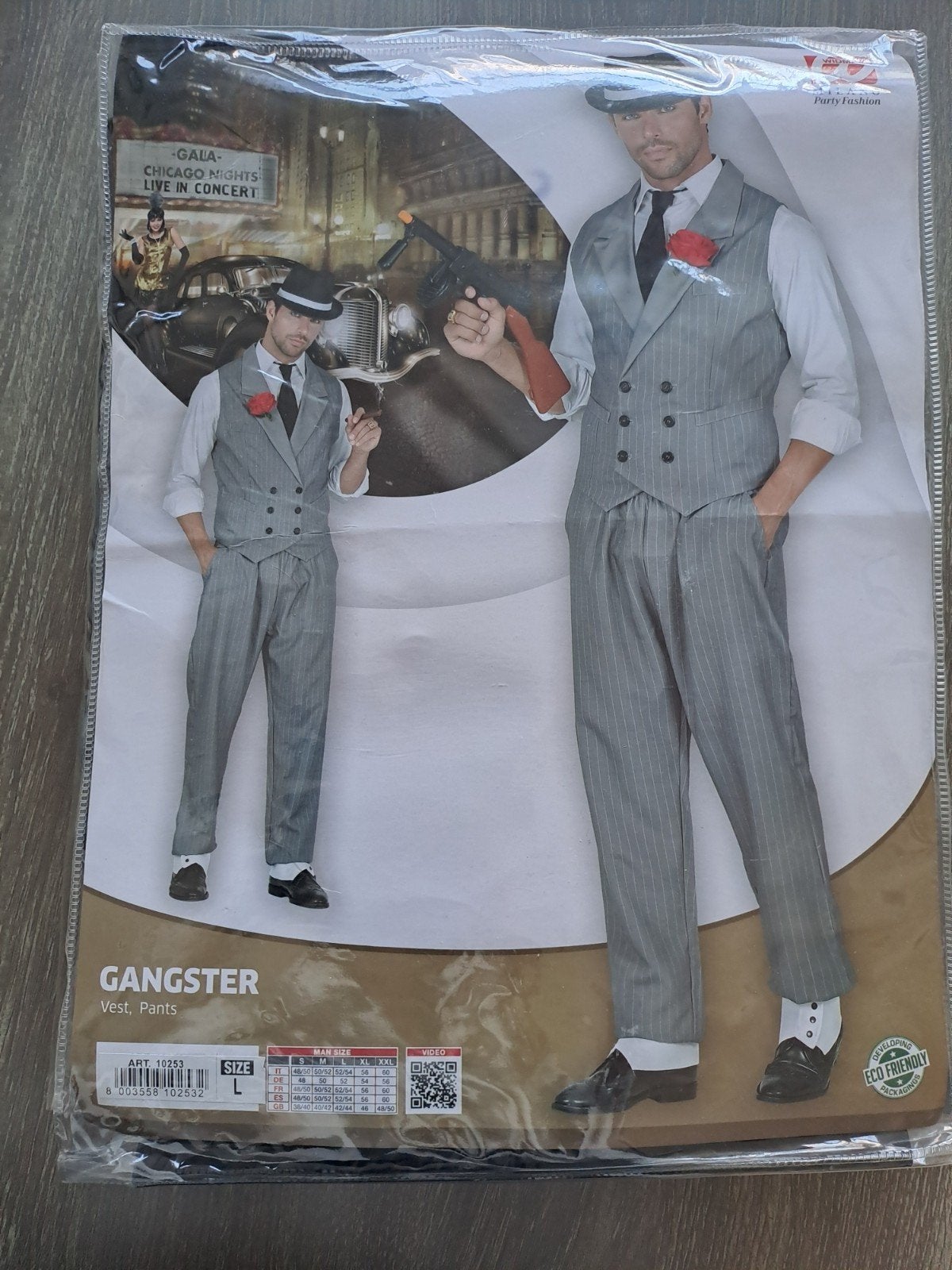 Gangster kostuum - Vest & Broek - Maat L, Maat 52/54 (L), Carnaval, Ophalen of Verzenden, Zo goed als nieuw