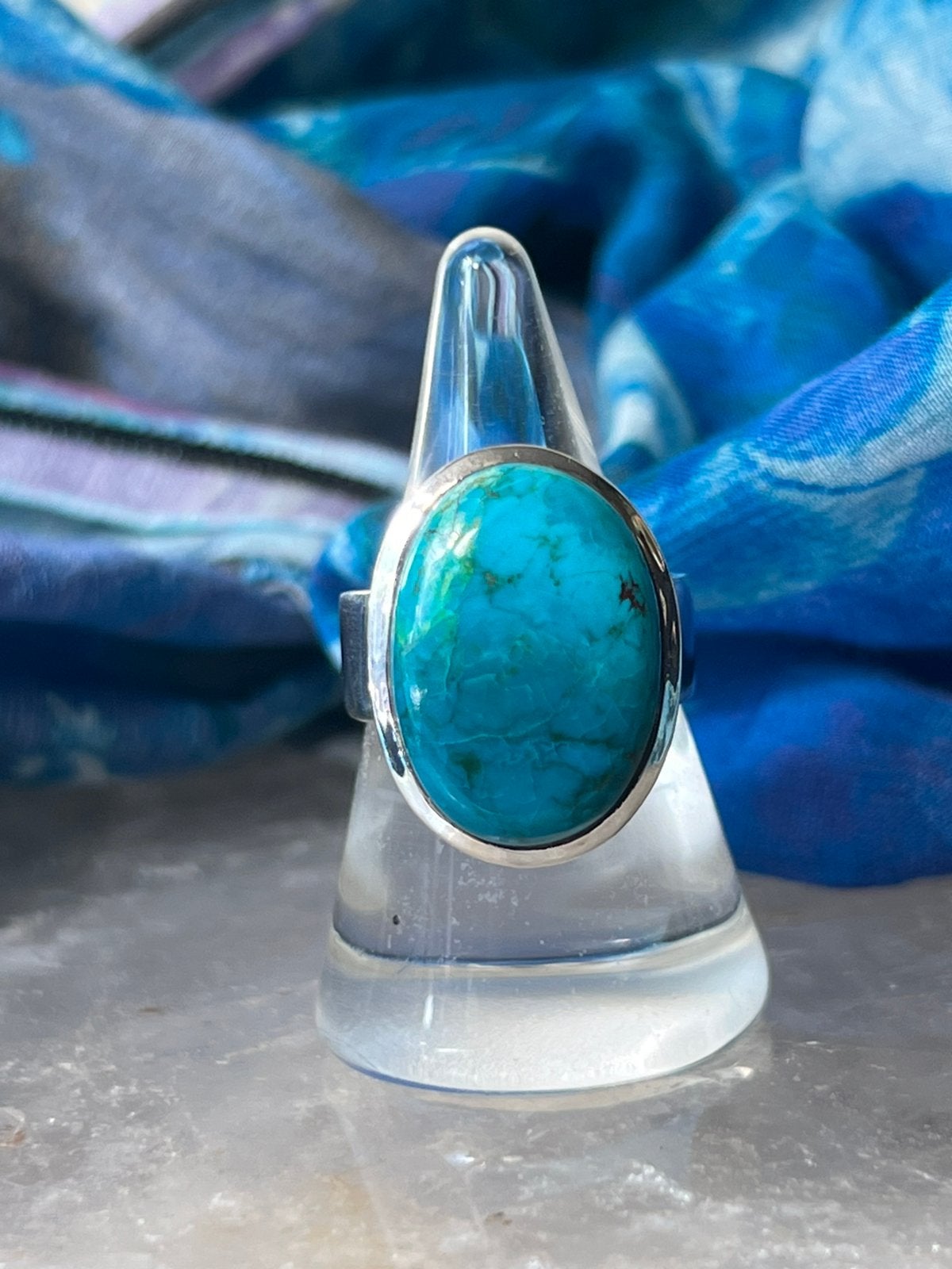 Chrysocolla beschermt geluk uniek power zuivert balans magie, Sieraden, Tassen en Uiterlijk, Ringen, Blauw, Magnolia11, Nieuw