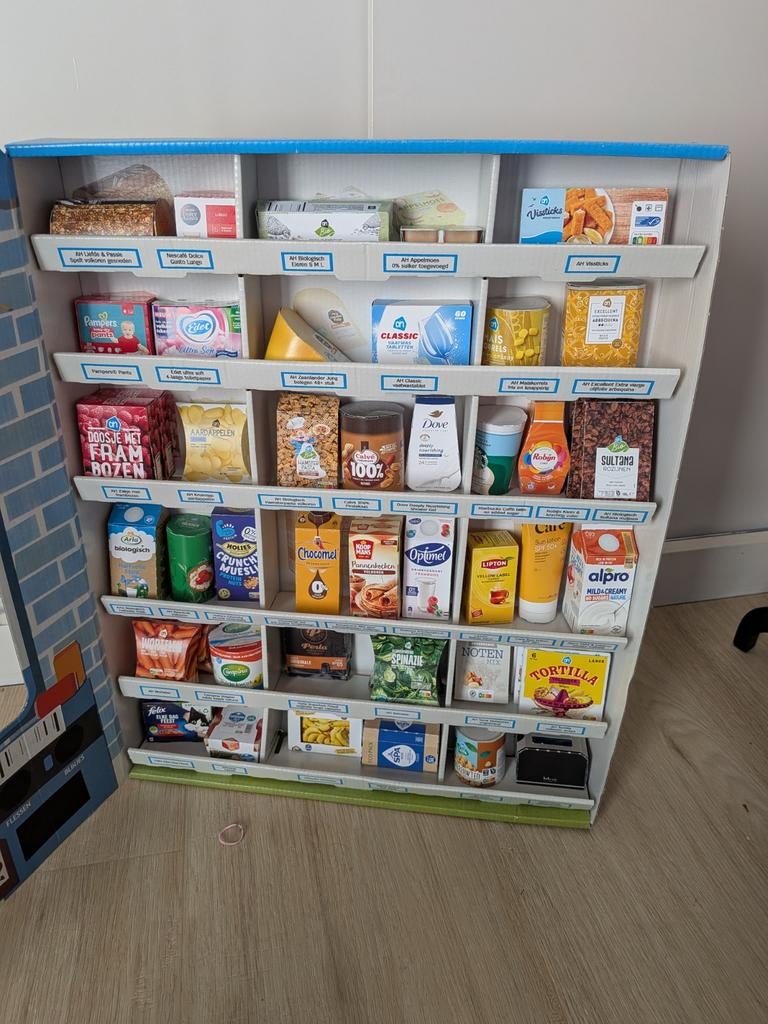 Albert Heijn Supermarkt Speelset met Boodschappen, Ophalen, Zo goed als nieuw, Jongen of Meisje