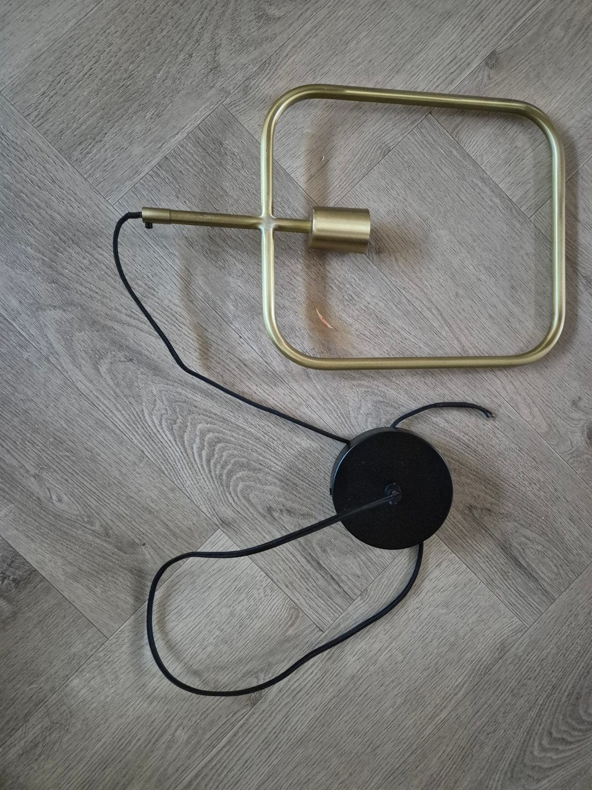 Dutchbone Cubo wandlamp - Zwart/Goud, Overige merken, Zwart, E27 (groot), Zo goed als nieuw