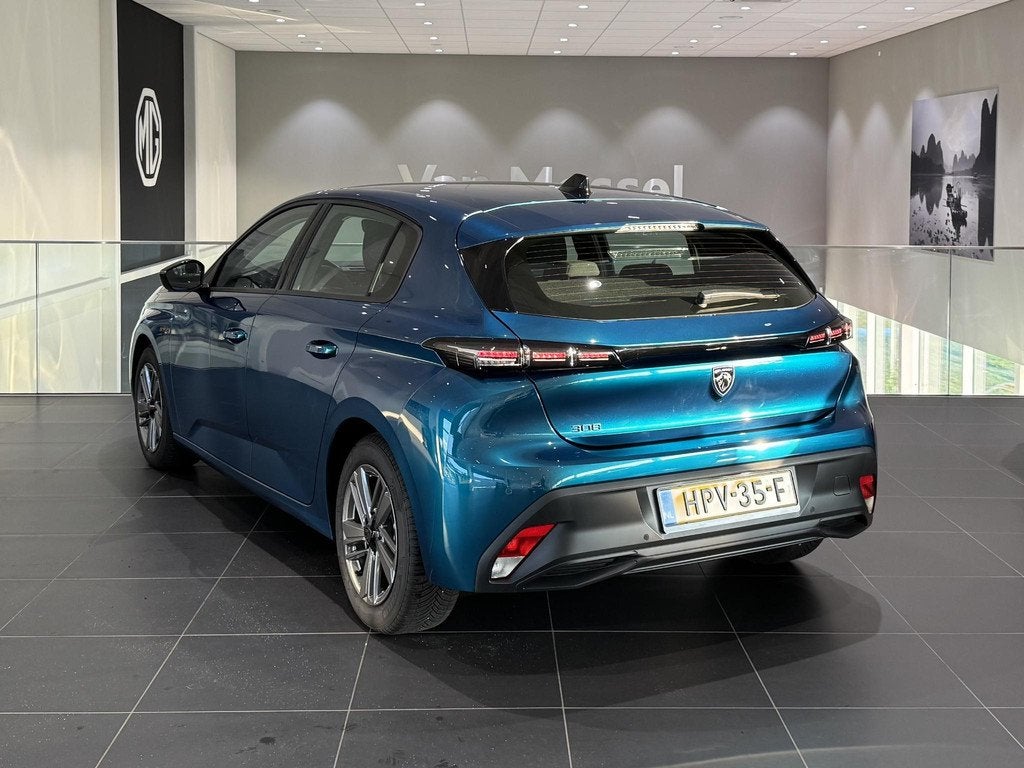 Peugeot 308 1.2 Hybrid 145 e-DCS6 Style | Automaat | Climate, Stof, Gebruikt, Euro 6, Blauw