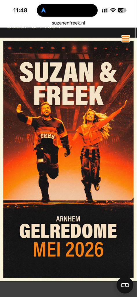 Suzan & Freek Gelredome 15 mei, Twee personen, Mei