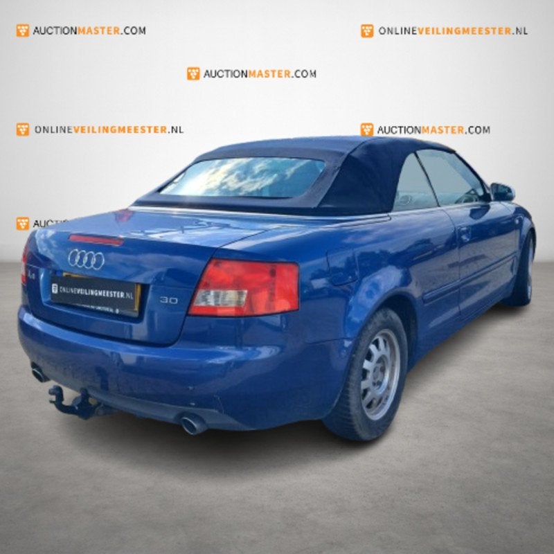Personenauto Audi, A4 Cabriolet, 3.0 V6, BLAUW, 2003, Auto's, Automaat, Overige carrosserieën, Bedrijf, Nieuw