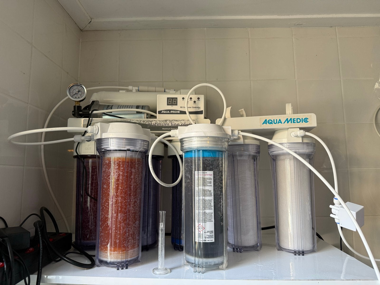 Zgan Aquamedic platinum line plus osmose apparaat., Dieren en Toebehoren, Ophalen of Verzenden, Zo goed als nieuw