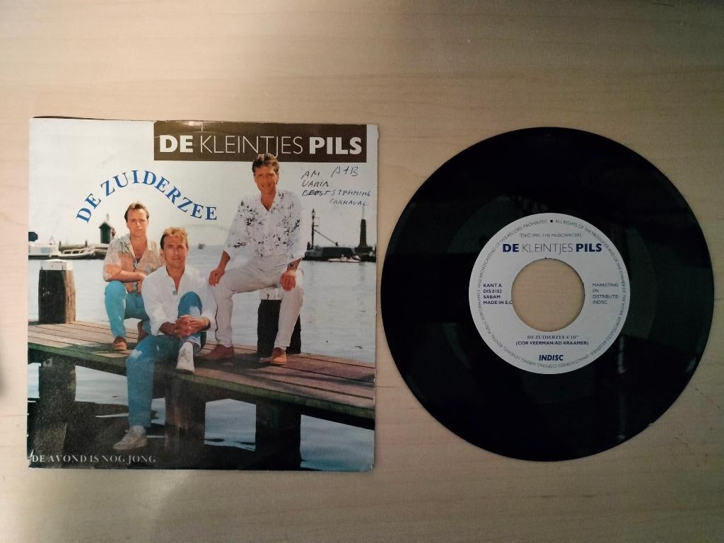 De kleintjes pils - De Zuiderzee / De avond is nog jong, Ophalen of Verzenden, Gebruikt, Overige formaten, Levenslied of Smartlap