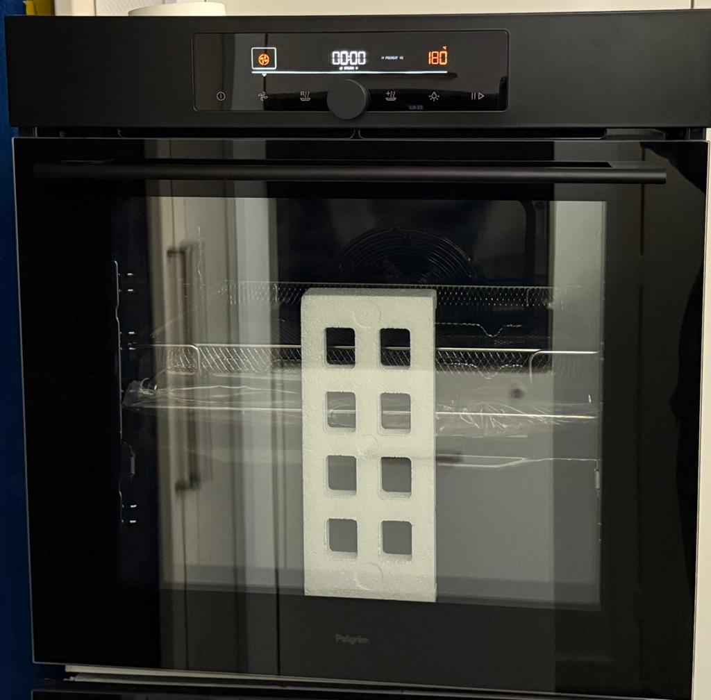 ZGAN Pelgrim multifunctionele inbouw Oven OP560RVS(pyrolyse), Witgoed en Apparatuur, Ovens, Ophalen of Verzenden, Zo goed als nieuw