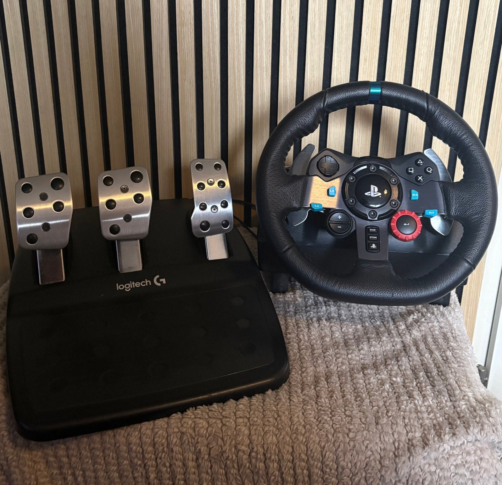 Logitech G29 Racing Wheel + Pedalen – PlayStation, Spelcomputers en Games, Ophalen, Zo goed als nieuw, PlayStation 1