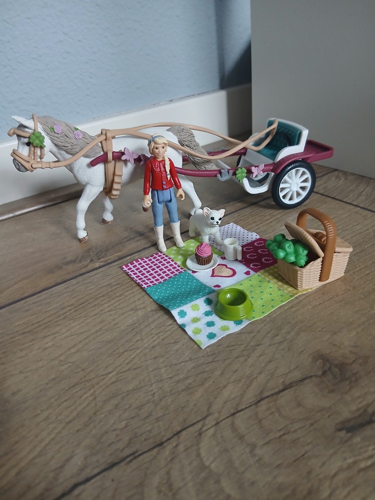 Schleich Koets voor paardenshow met boekje, Ophalen of Verzenden, Nieuw