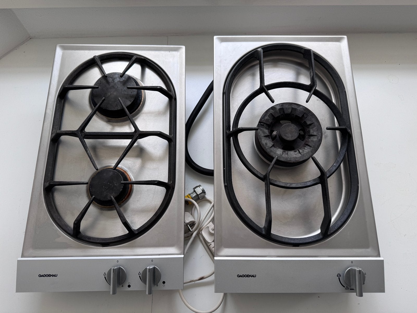 Gaggenau VG231231 en VG232232NL gas kookplaten, Ophalen, Gebruikt, 3 kookzones of minder, Inbouw