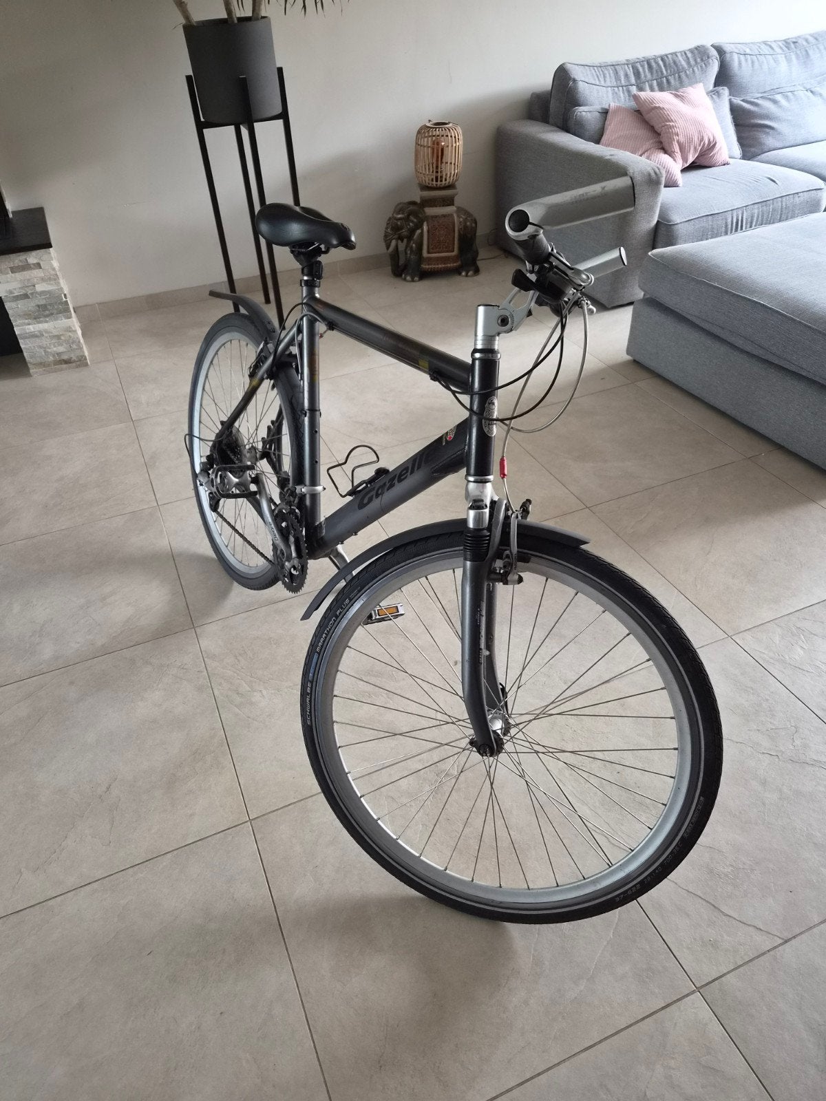 Gazelle fiets met 27 versnellingen en vering, Ophalen, 28 inch, Gebruikt, Vering