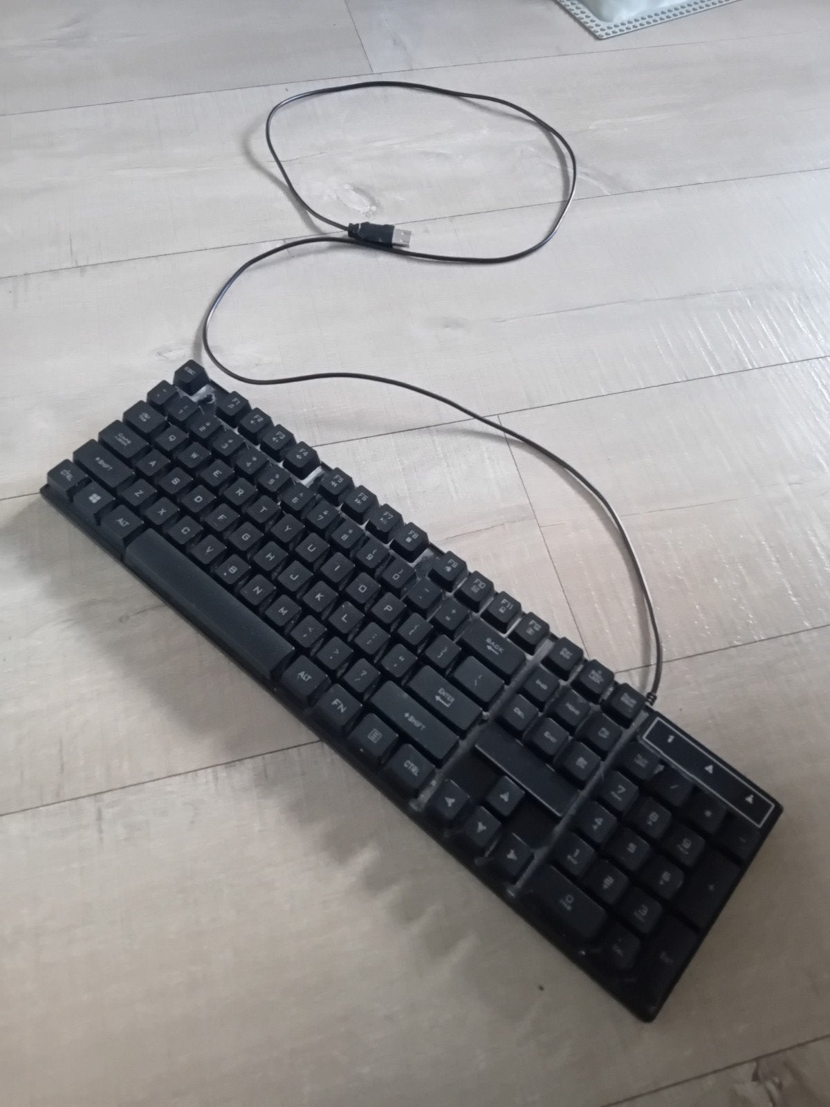 RGB gaming keyboard, Computers en Software, Overige Computers en Software, Ophalen, Gebruikt