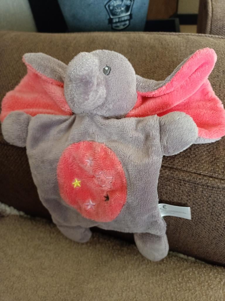 Nicotoy, simba toys olifanten kroeldoek., Kinderen en Baby's, Speelgoed | Knuffels en Pluche, Grijs, Ophalen of Verzenden, Zo goed als nieuw