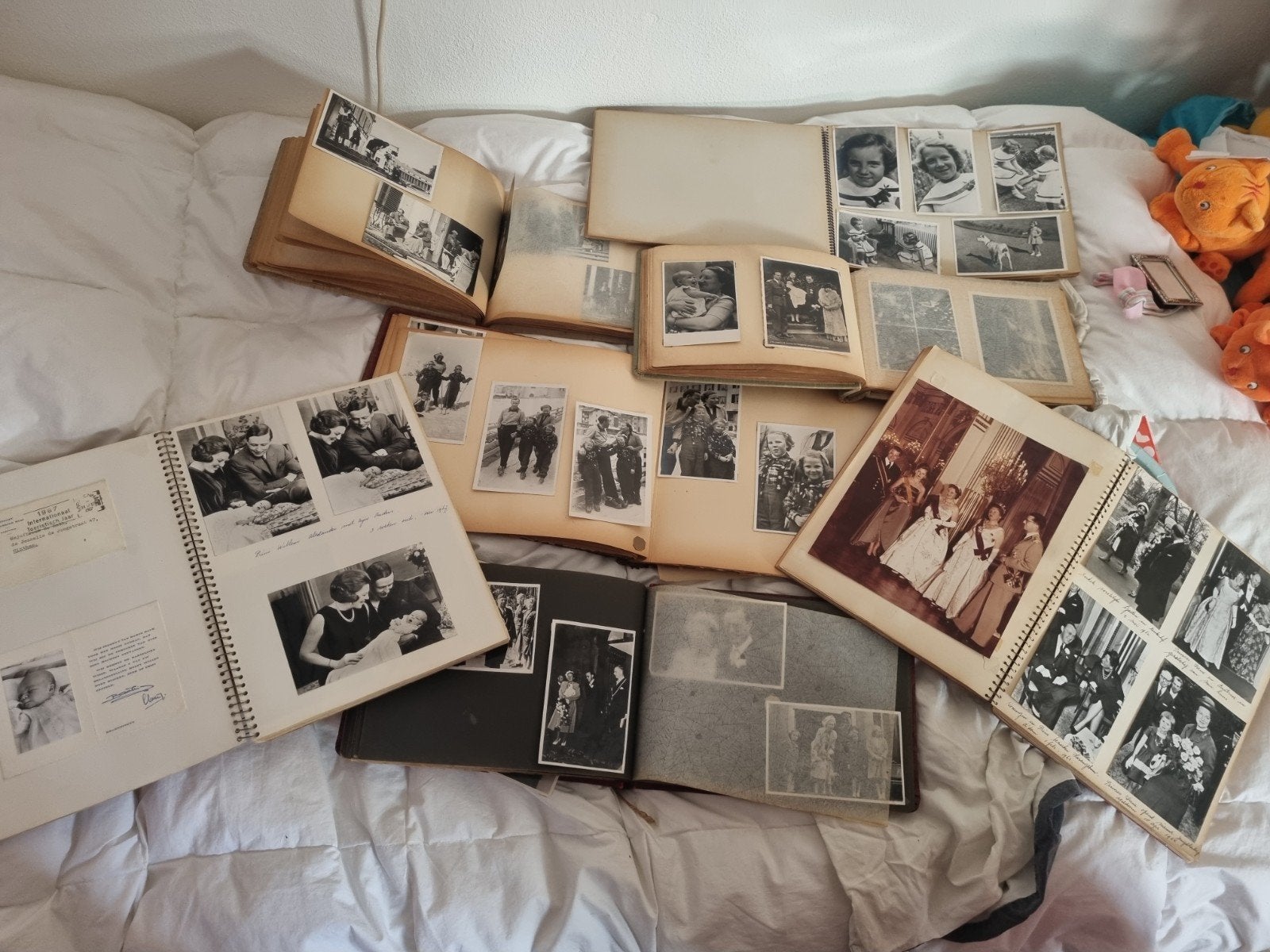 Foto album koningkijk huis, Ophalen
