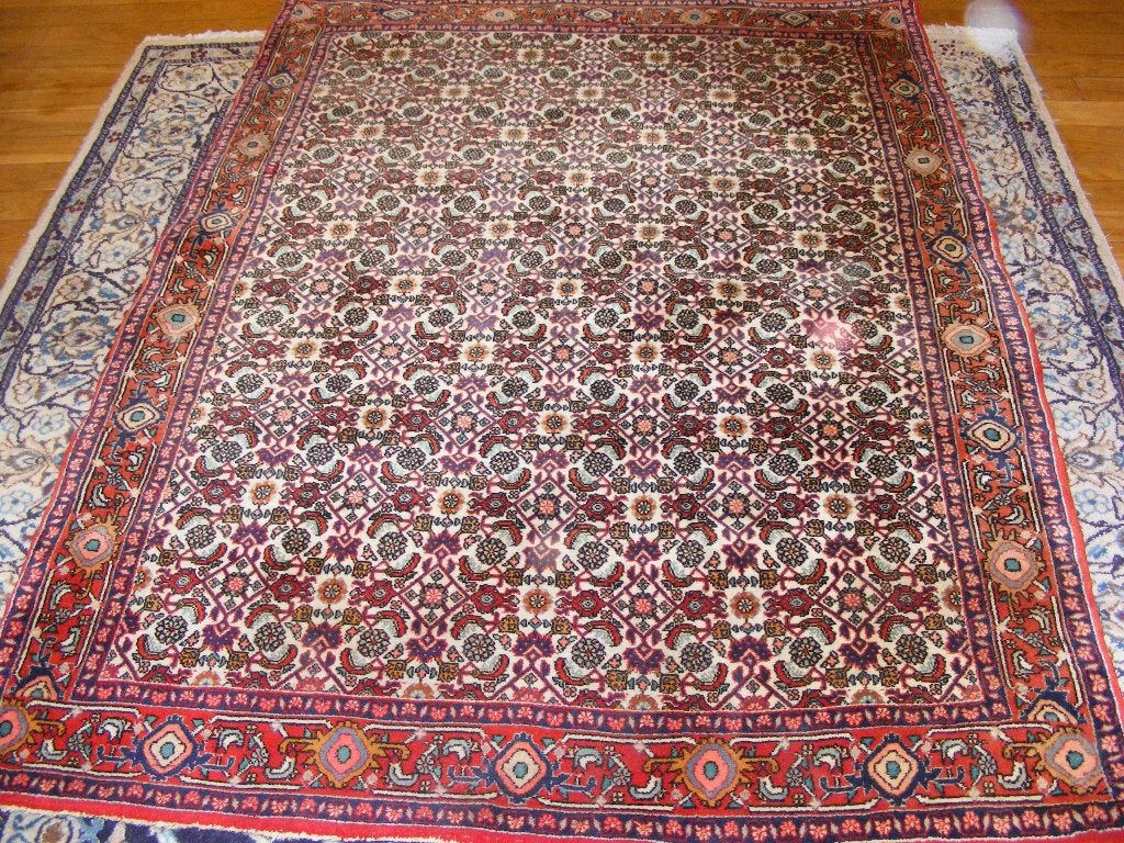Handgeknoopt  Perzisch Tapijt  Bidjar.  iran Maat:1.18X1.63,, 100 tot 150 cm, Verzenden, Zo goed als nieuw, Blauw