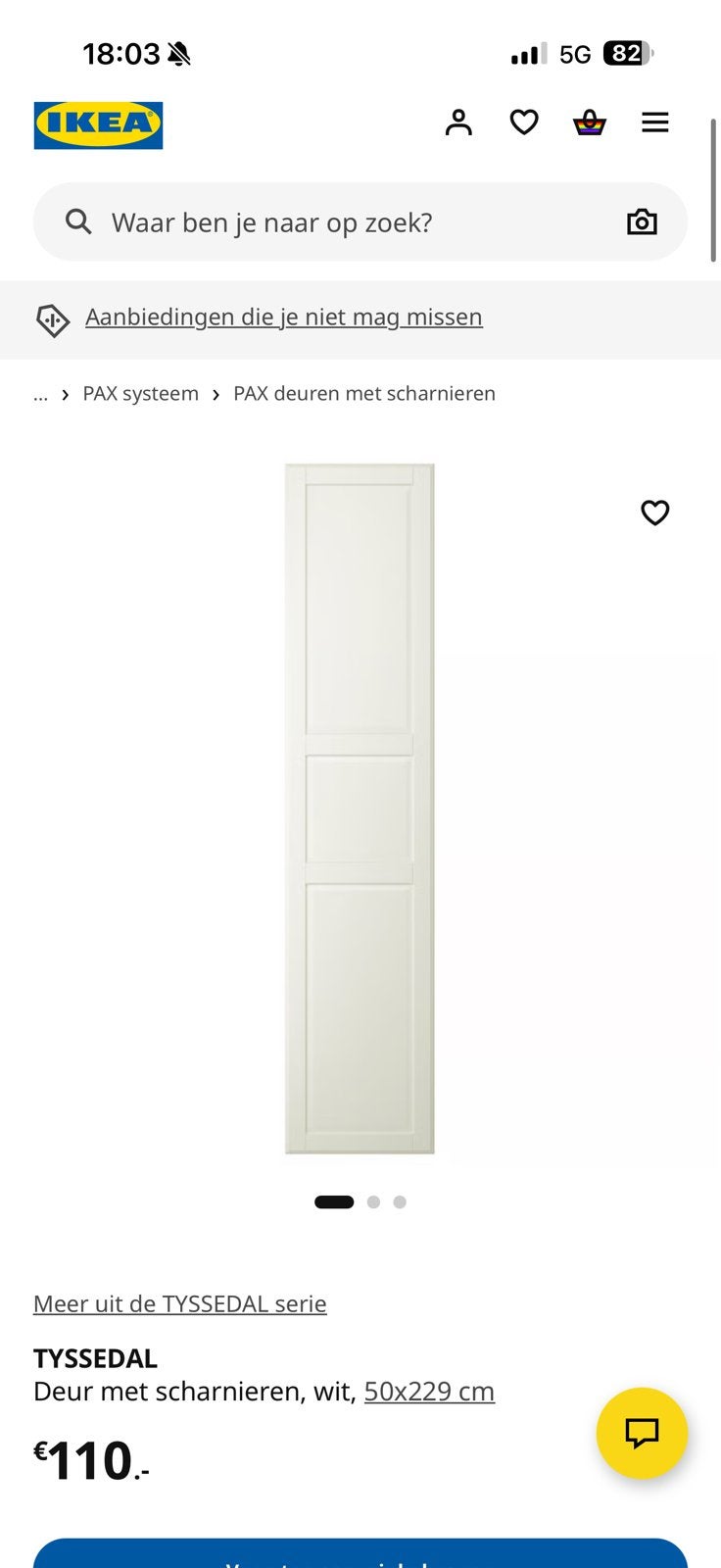 3 deuren pax kast ikea, Ophalen, 200 cm of meer, 50 tot 100 cm, Minder dan 25 cm