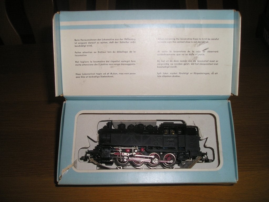 Marklin 3031, stoomloc in originele doos, nummer 2, Wisselstroom, Gebruikt, Locomotief, Ophalen of Verzenden