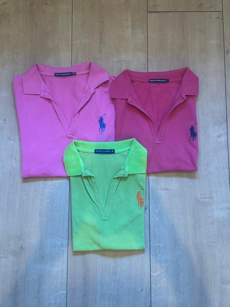 Kleine partij - Ralph Lauren Polo V-Hals Dames, Verzenden, Maat 42/44 (L), Korte mouw, Roze