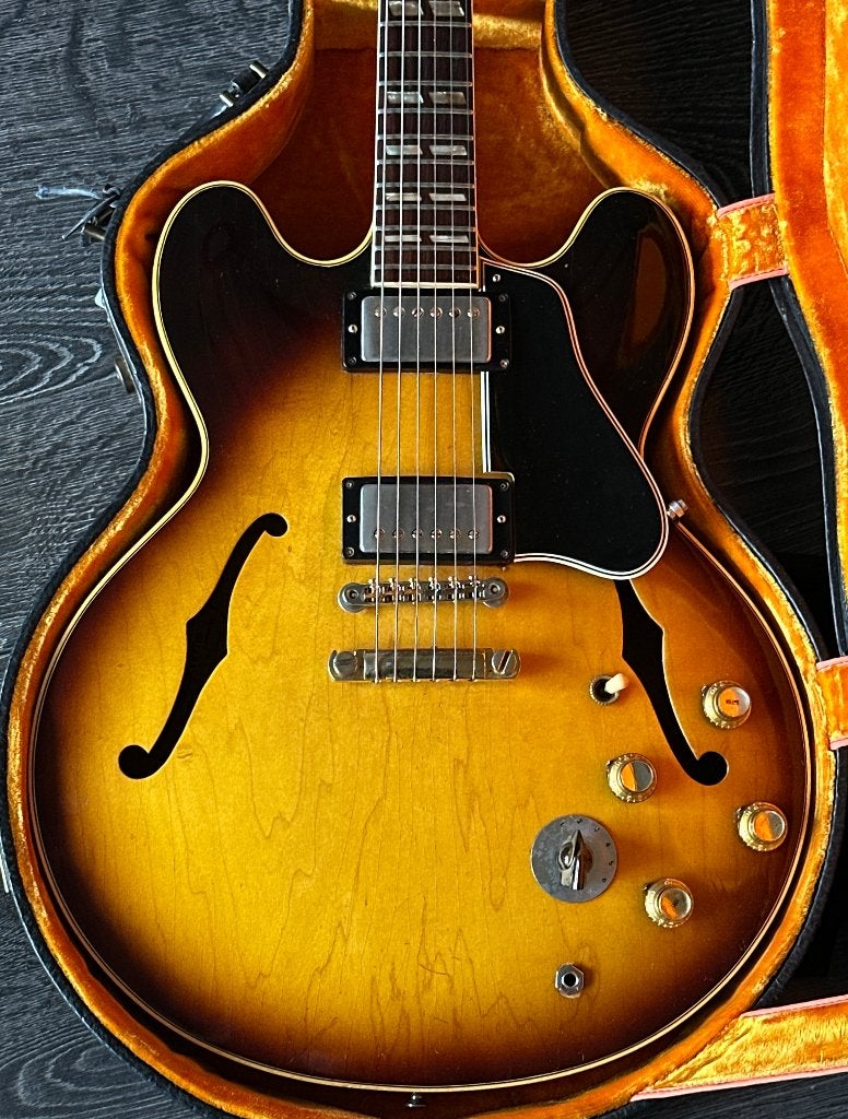 1964 Gibson ES-345TD Sunburst met Originele Case Vintage, Ophalen of Verzenden, Gebruikt, Solid body, Gibson
