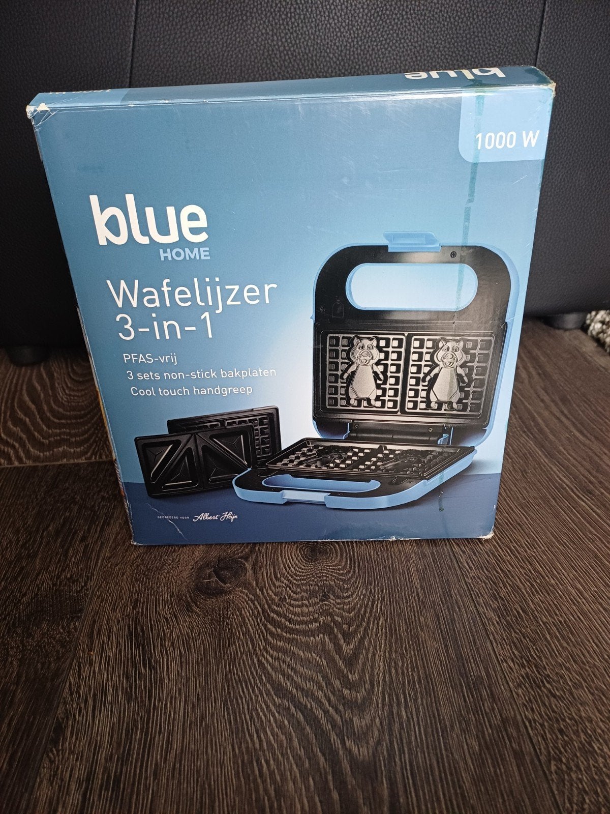 Blue Home Wafelijzer 3-in-1 - Zo goed als nieuw, Ophalen of Verzenden, Uitneembare platen, Zo goed als nieuw