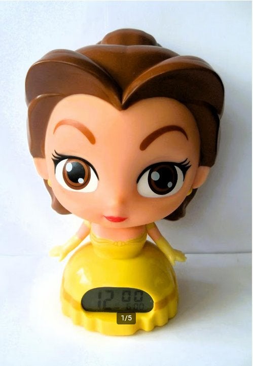 Kinder wekker Belle en het beest / Disney wekkertje kids, Ophalen of Verzenden, Zo goed als nieuw, Digitaal