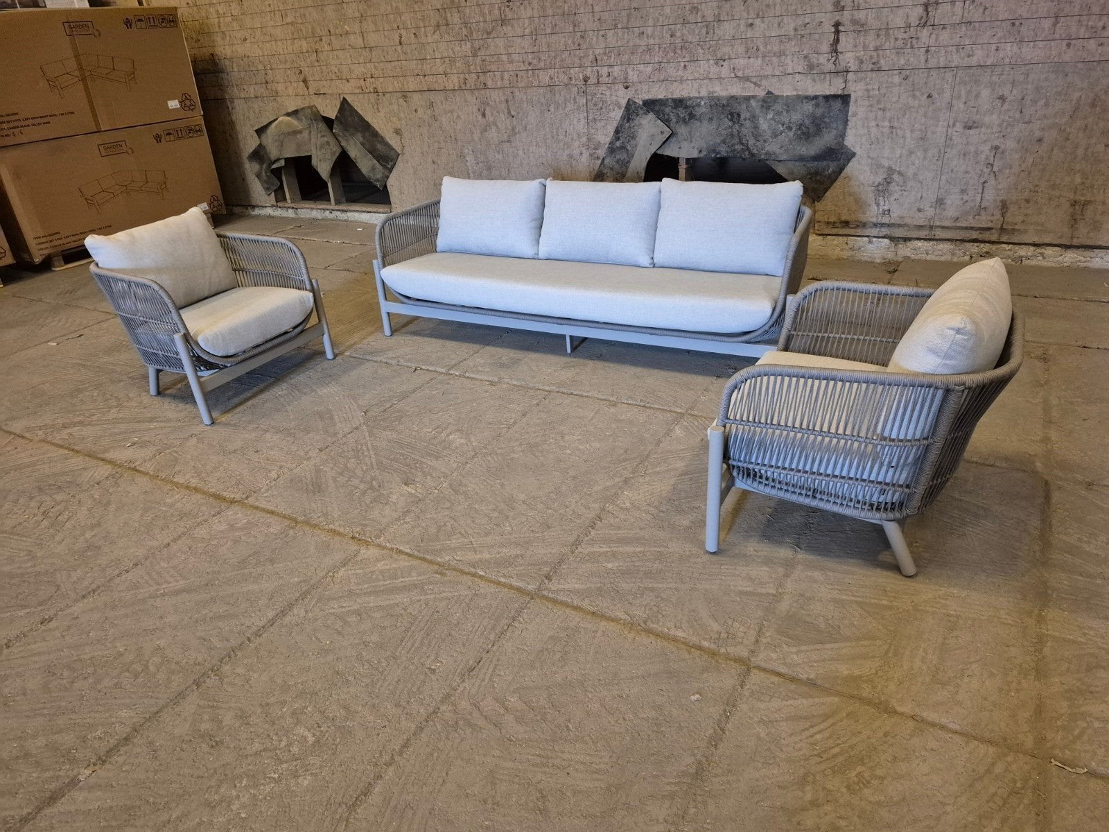 3delige aluminium/rope showroommodel. absolute topstaat!, Ophalen, Zo goed als nieuw, Aluminium