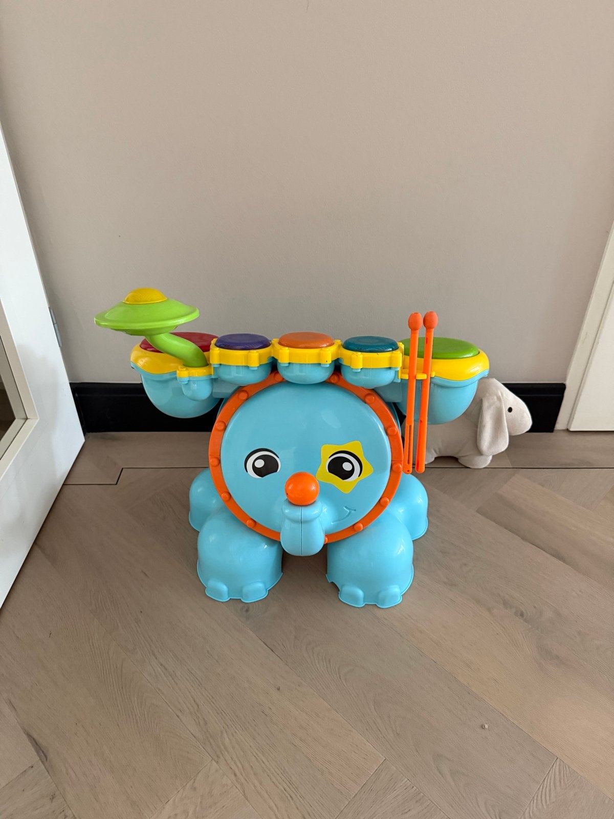 VTech Zoef Zoef Dieren Olifant Drumstel Muziek Speelgoed, Ophalen, Zo goed als nieuw, Jongen of Meisje