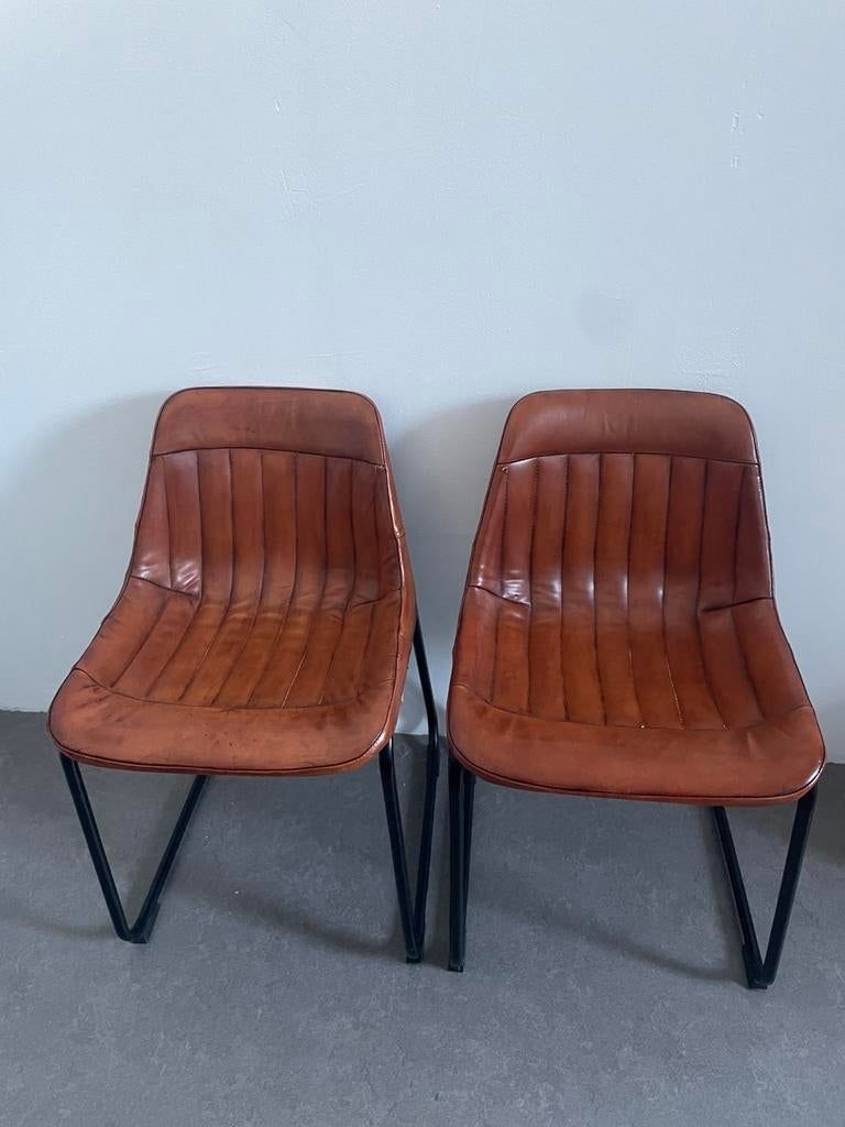 Riverdale eetkamer stoelen 2x, Huis en Inrichting, Stoelen, Ophalen, Gebruikt, Leer, Drie