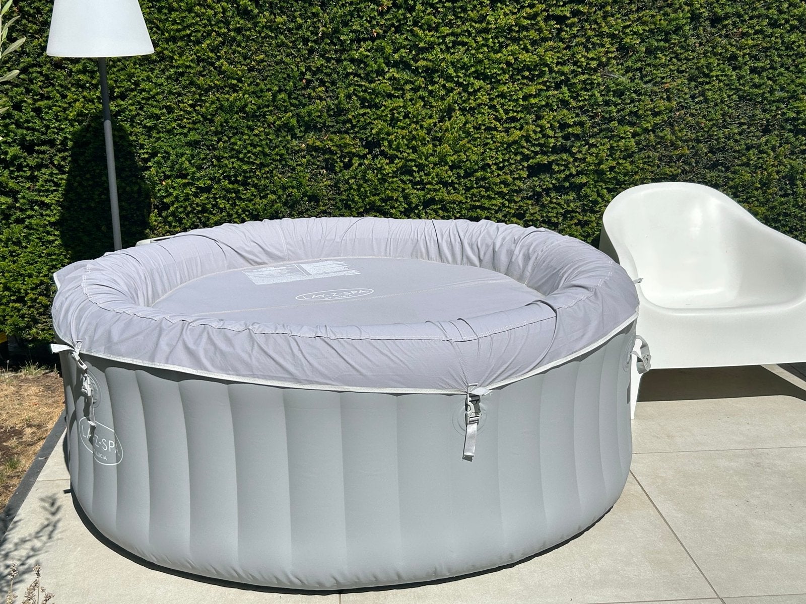 Bestway Lay-Z-Spa St. Lucia met extra filters en ondermat, Tuin en Terras, Bubbelbaden en Hottubs, Ophalen, Nieuw, Filter, Opblaasbaar