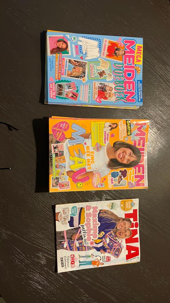 19 Meiden tijdschriften met 3 doe boeken en 3 Tina's, Ophalen, Gelezen, Overige typen