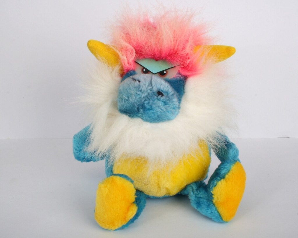 Vintage Monstrosities plush knuffel Applause blauw glow, Gebruikt, Overige karakters, Overige typen, Blauw