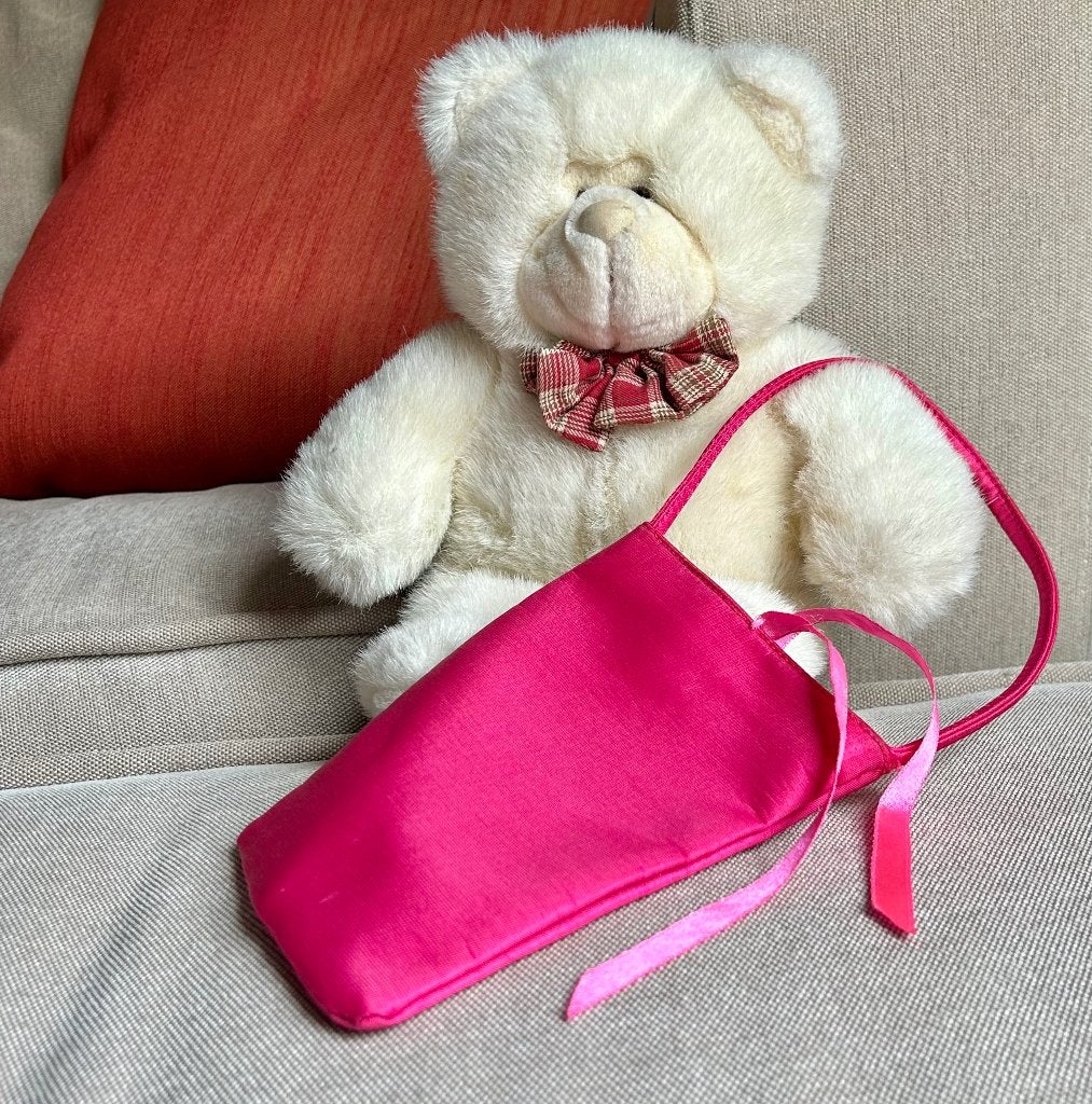 Fel roze tasje, klein, Kinderen en Baby's, Ophalen of Verzenden, Zo goed als nieuw