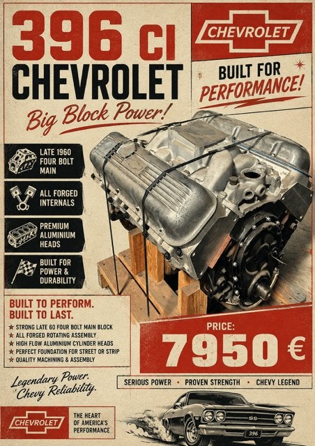 Chevrolet 396 Big Block, Ophalen, Nieuw, Overige automerken