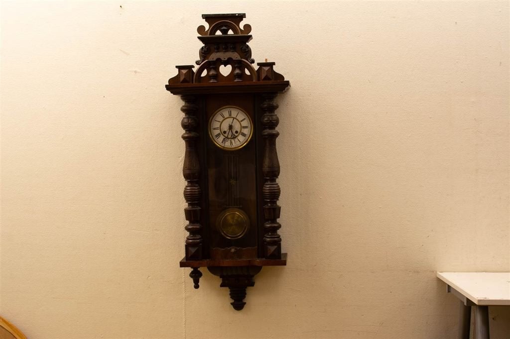 Houten wandklok 39384