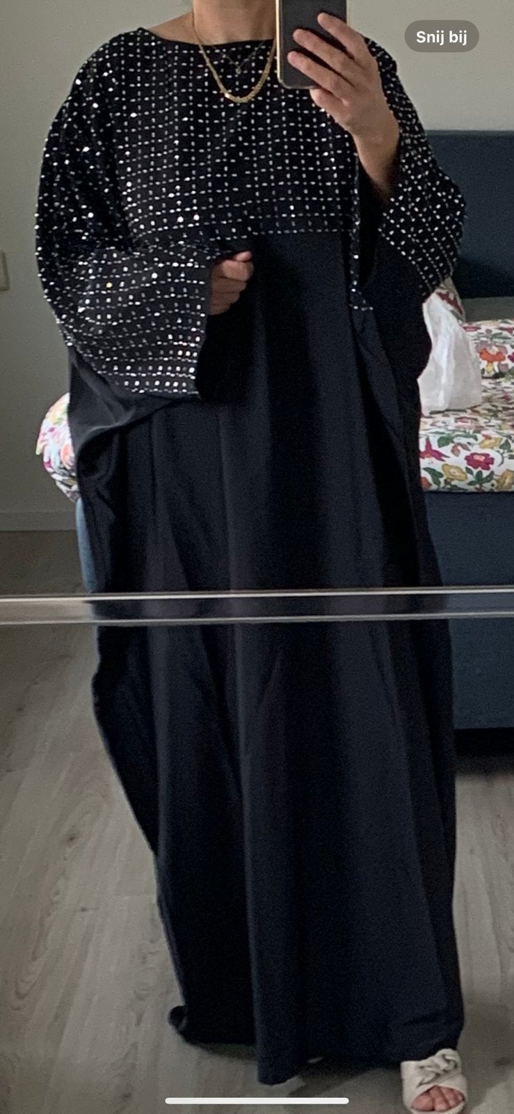 Nieuw oversized Abaya, kleur zwart, Ophalen of Verzenden, Zo goed als nieuw, Jurk
