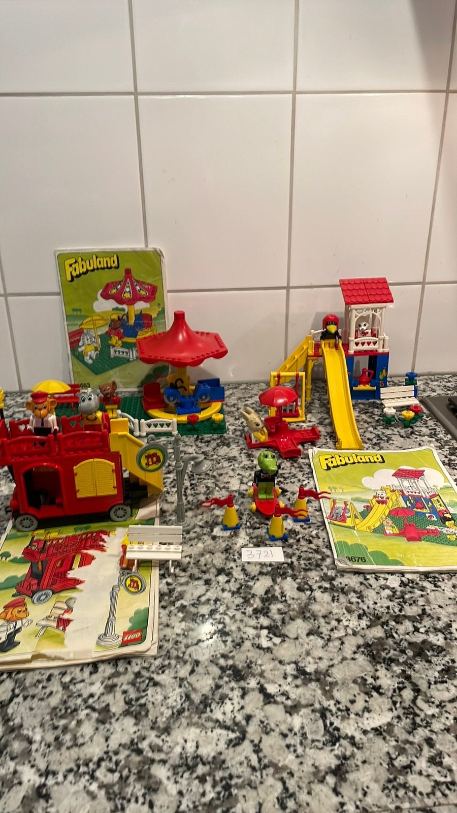 Fabuland Lego 4 Sets met voorbeeld boekjes nog losse lego!!, Ophalen of Verzenden, Zo goed als nieuw