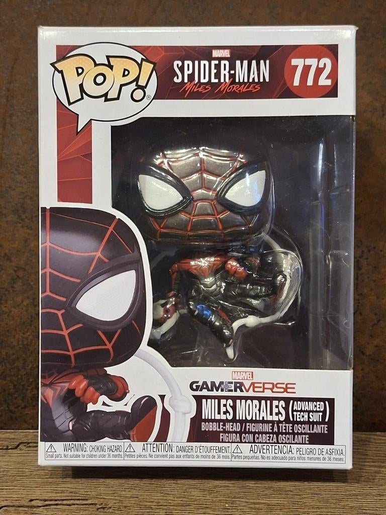 Funko Pop : 772 : Spider-Man Miles Morales !!, Ophalen of Verzenden, Zo goed als nieuw