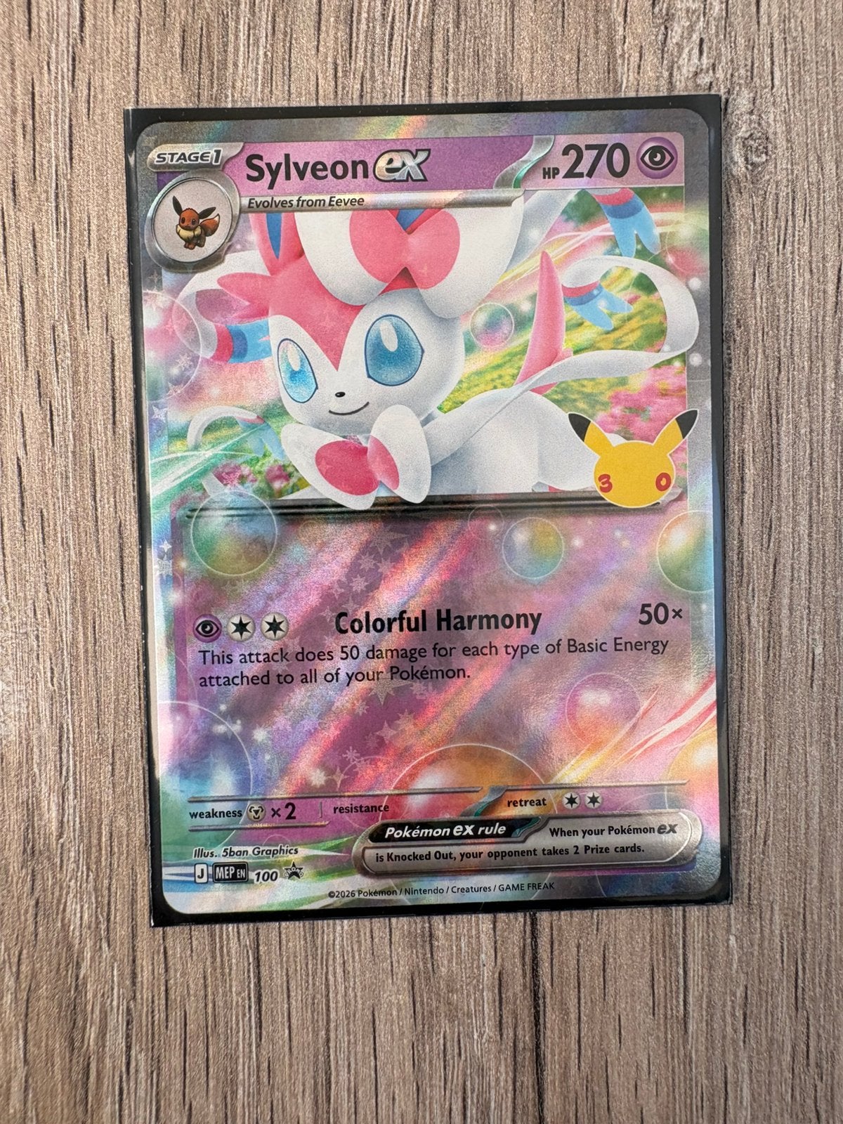 Sylveon ex promo kaart, Ophalen of Verzenden, Nieuw