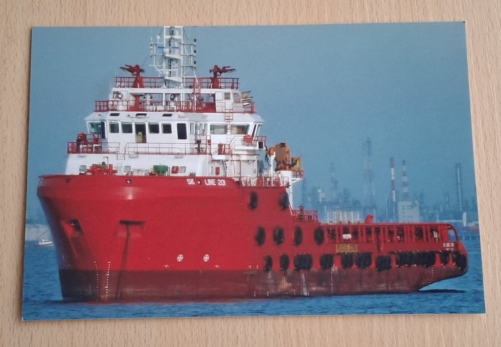 Foto van Offshore schip SK Line 201, Verzenden, 1980 tot heden, Foto, Nieuw