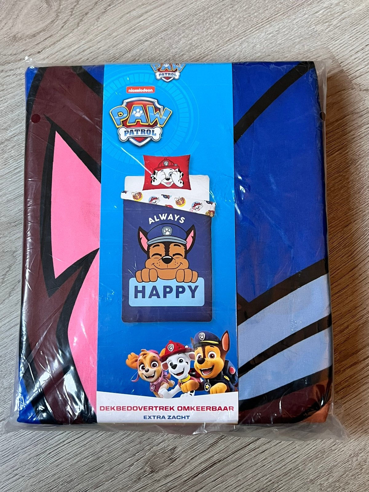 Paw Patrol dekbedovertrk 140x200cm, Nieuw, Ophalen of Verzenden, Jongetje of Meisje, Blauw