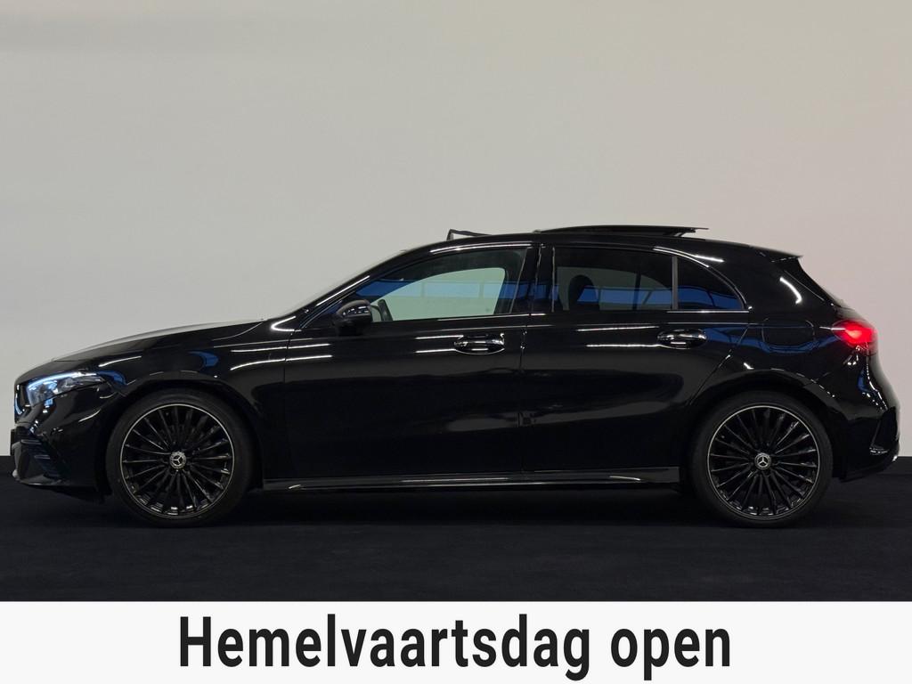 Mercedes-Benz A-klasse 250 e AMG Blackpack Pano Memory 360 S, Gebruikt, Zwart, 4 cilinders, Met garantie (alle)