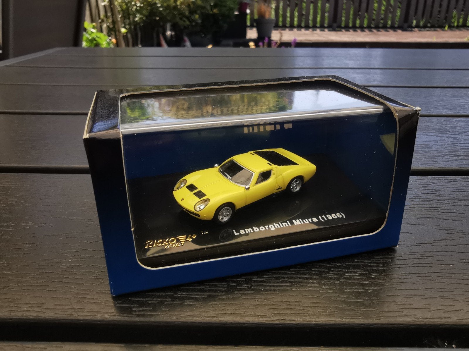 Ricko Lamborghini Miura geel 1/87, Hobby en Vrije tijd, Ophalen of Verzenden, Nieuw, Auto