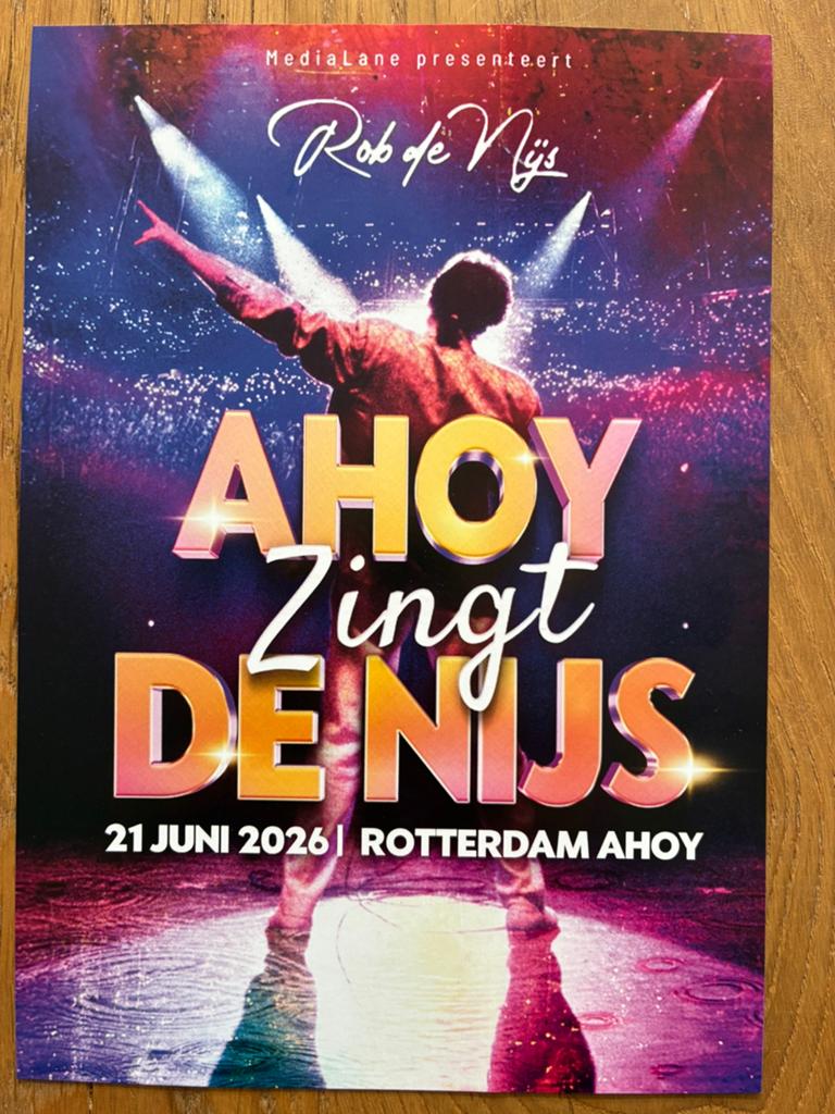 4 zitplaatsen Ahoy zingt de Nijs - 21 juni 14:00, Tickets en Kaartjes, Concerten | Pop, Drie personen of meer, Juni