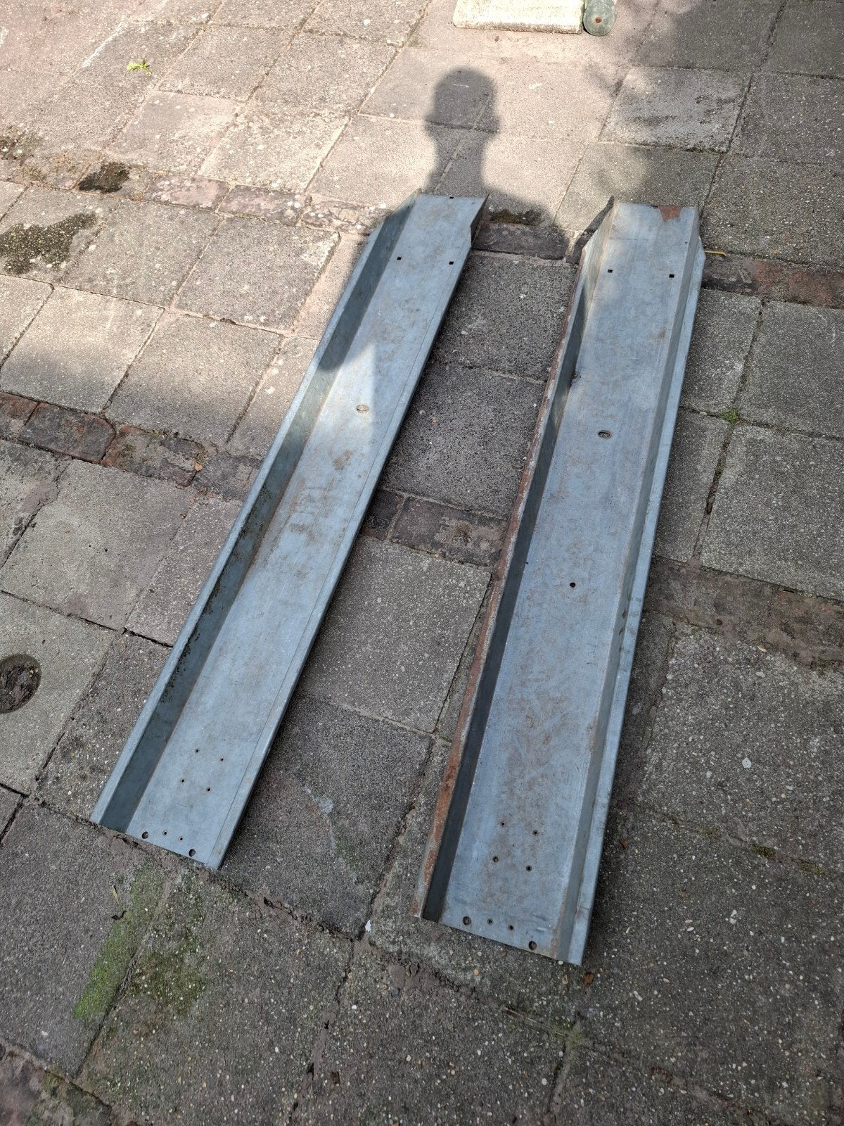 Oprij goten voor motor of zitmaaier, Ophalen, Gebruikt, Universele onderdelen