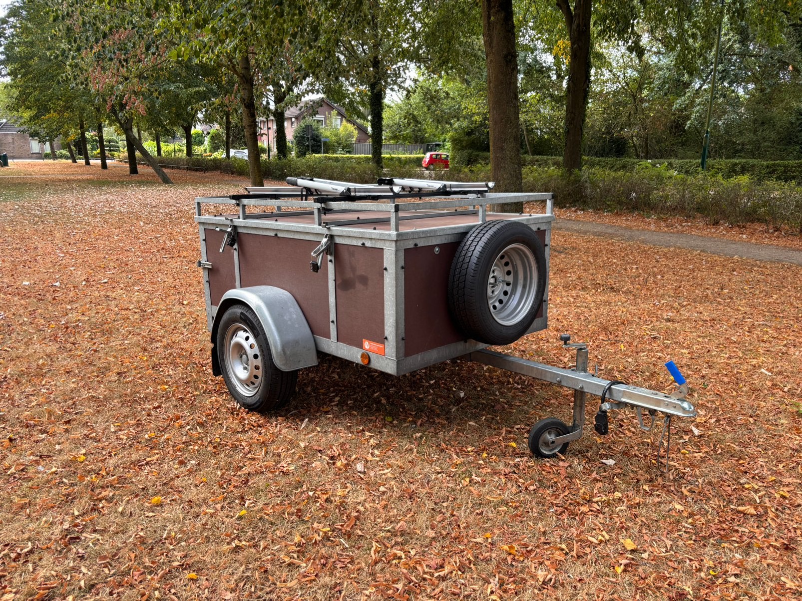 Degelijke ongeremde bagagewagen incl. accessoires, Ophalen, Gebruikt