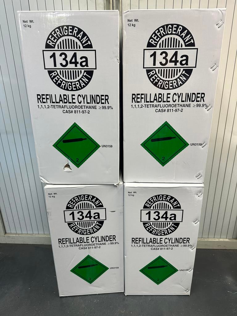 R134A Koudemiddel Aircogas 12KG NIEUW, Ophalen