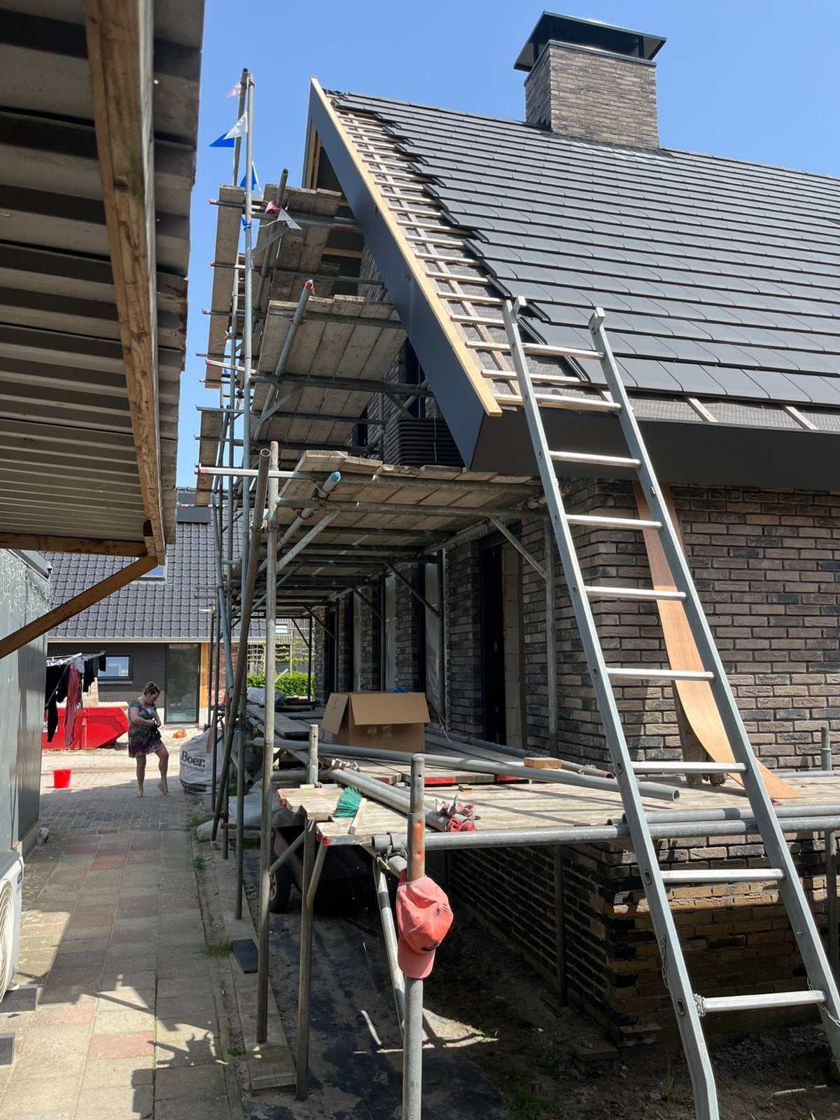 Steiger compleet voor woning, Ophalen, Gebruikt, Gevelsteiger, 5 meter of hoger