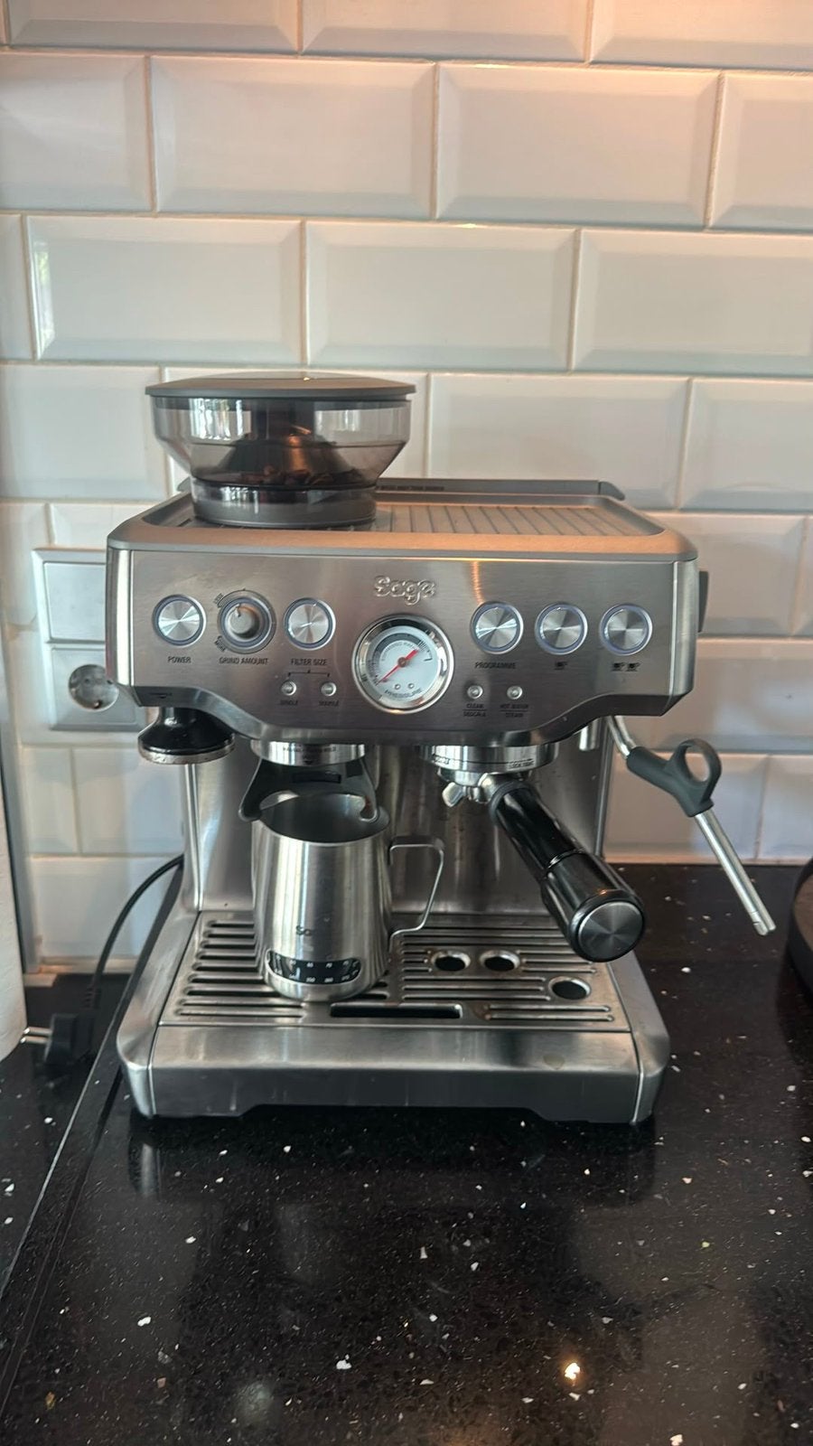 Sage Barista Pro espressomachine koffiemachine, Witgoed en Apparatuur, Koffiezetapparaten, Ophalen, 10 kopjes of meer, Koffiemachine