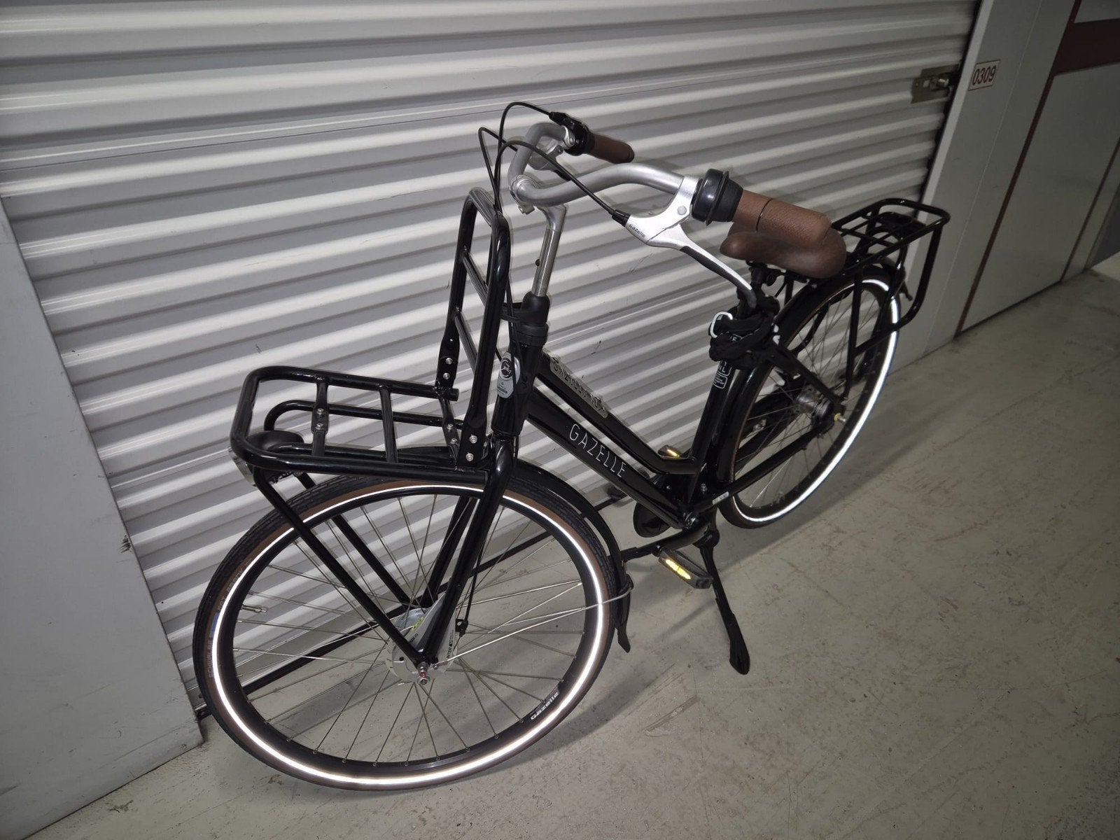 Gazelle transportfiets met versnellingen en fietskrat, Fietsen en Brommers, Ophalen, Gebruikt, Velgrem, 47 tot 50 cm