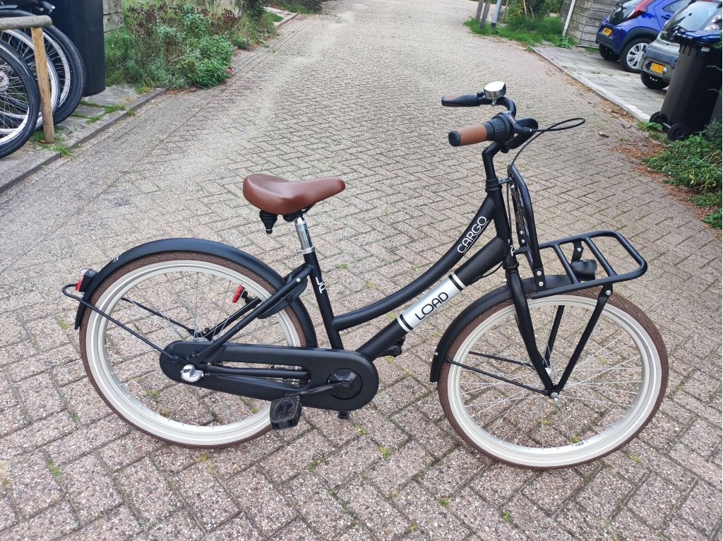 Load 24 inch meisjes fiets  3 speed terugtraprem, Terugtraprem, 24 inch, Niet ingevuld, Zo goed als nieuw