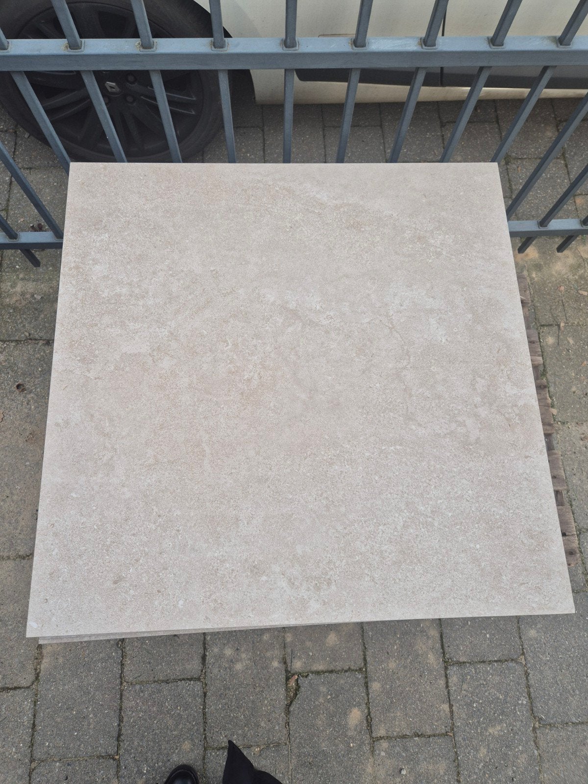 80x80x2 Entrée Framework Stone Taupe tegels - 14,72m2, Ophalen, 60 cm of meer, Nieuw, 10 m² of meer